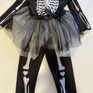 Kids Skeleton Costume - Black and White